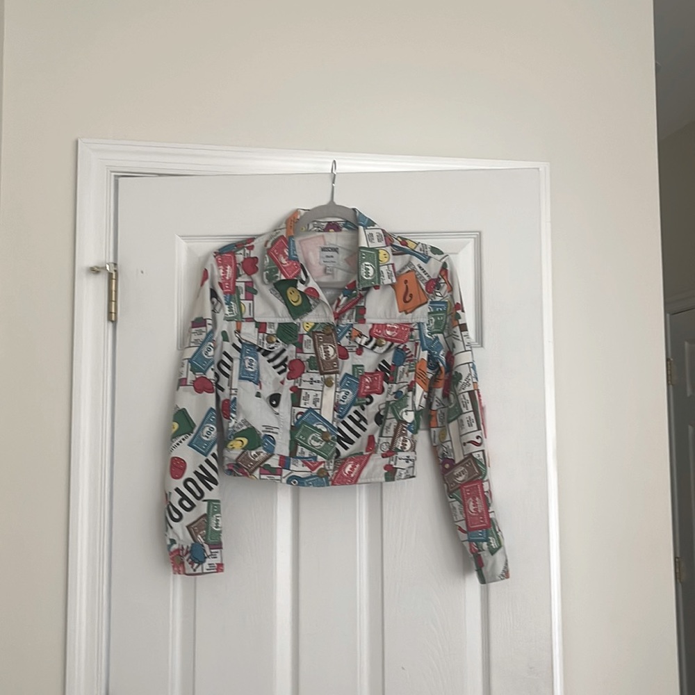 90’s Moschino Monopoly Jean Jacket